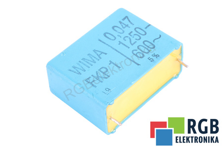 CONDENSATOR 0.047UF FKP1 WIMA 1250VDC, 600VAC