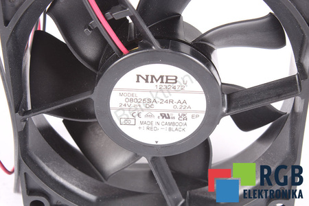 08025SA-24R-AA NMB TECHNOLOGIES ÎNLOCUITOR 3110RL-05W-B70 80X80X25MM, 24V, 0.22A EVANTAI