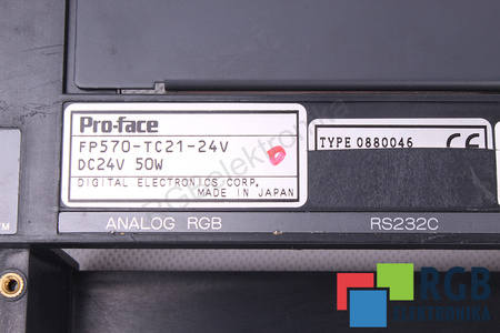 FP570-TC21-24V PRO-FACE 0880046FACE SPATELE CARCASEI