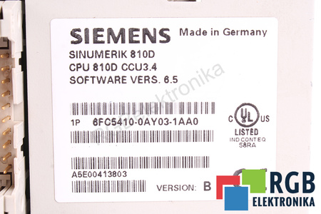 6FC5410-0AY03-1AA0 SIEMENS SINUMERIK 810D PENTRU PIESE