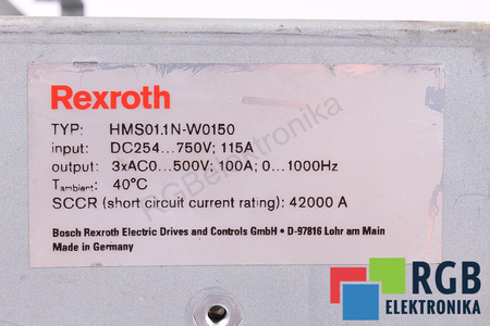 HMS01.1N-W0150-A-07-NNNN BOSCH REXROTH FĂRĂ CAPAC