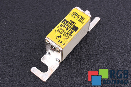 SIGURANŢĂ HLS00 JEAN MULLER VDE0636/23 63A-AR, 660VAC, 120KA