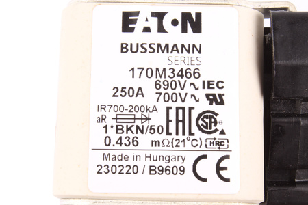 SIGURANŢĂ 170M3466 EATON / BUSSMANN 690V, 250A, 60MM, 50MM