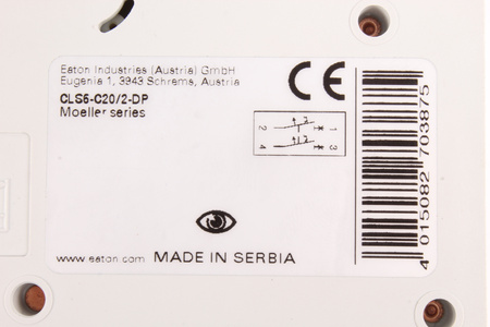 CLS6-C20/2-DP EATON 270387 DISJUNCTOR