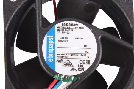 614N/2HH EBM PAPST 9292206121 60X60X25MM 2.3W 24V, 0.095A EVANTAI