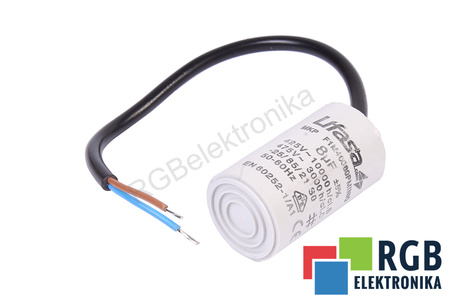 CONDENSATOR 8UF 425/475V LIFASA MKPF1M40080PMINIO 8UF, 475V CONDENSATOR