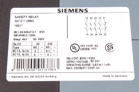 3SK1211-2BB40 SIEMENS SIRIUS RELEU DE SIGURANȚĂ