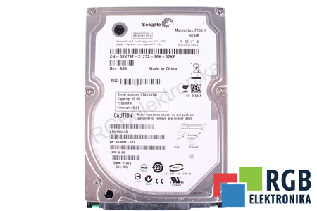 ST980825AS SEAGATE MOMENTUS 7200.1 80GB, ATA, 2.5", HDD