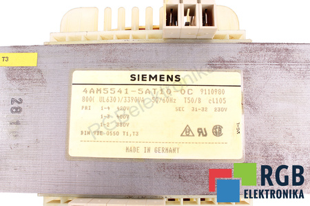 4AM5541-5AT10-0C SIEMENS PRI 420-380V SEC 230V TRANSFORMATOR
