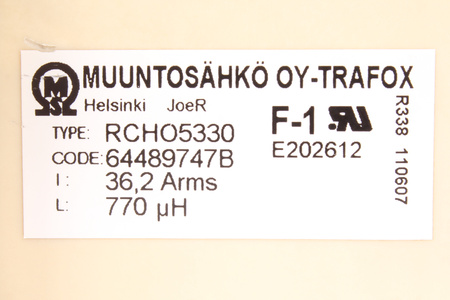 RCHO5330 MUUNTOSAHKO OY 770UH CHOKE