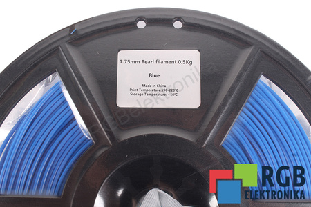 1,75MM PEARL FILAMENT 0.5KG BLUE FLASHFORGE DIMENSIUNEA EXTERIOARĂ A BOBINEI 180MM, DIMENSIUNEA INTERIOARĂ A BOBINEI 50MM, LĂȚIMEA BOBINEI 45MM