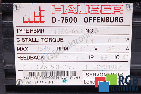 115E6-64S HAUSER