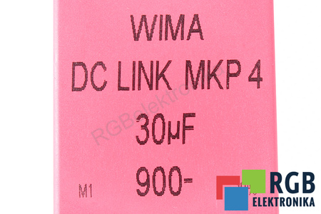CONDENSATOR DCMKP4-30U/900 WIMA 30UF, 900V, DC, LINK, MKP4