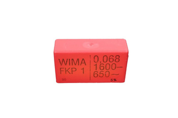 CONDENSATOR FKP1 WIMA 0,068, 1600VDC, 650VAC CONDENSATOR