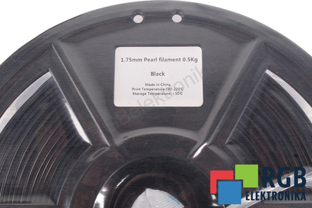 1,75MM PEARL FILAMENT 0.5KG BLACK FLASHFORGE DIMENSIUNEA EXTERIOARĂ A BOBINEI 180MM, DIMENSIUNEA INTERIOARĂ A BOBINEI 50MM, LĂȚIMEA BOBINEI 45MM