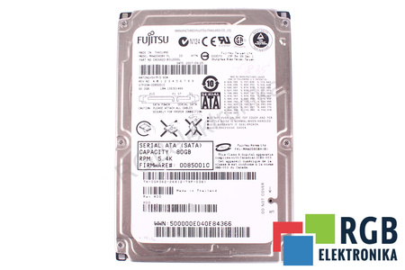 MHW2080BH FUJITSU 80GB, SATA, 2.5", HDD