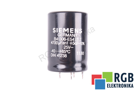 CONDENSATOR B41306-E5478-T SIEMENS 4700UF, 25V