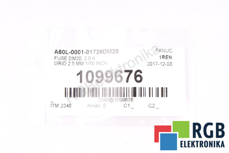 SIGURANŢĂ A60L-0001-0172#DM20 FANUC 2A