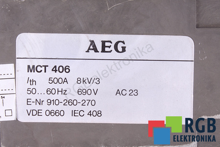 MCT406 AEG DECONECTOR