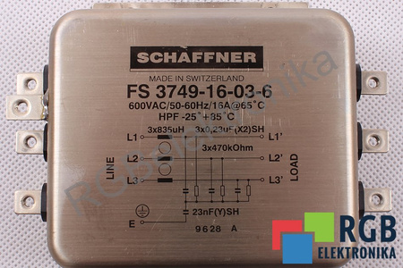 FS 3749-16-03-6 SCHAFFNER CHOKE