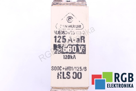 SIGURANŢĂ HLS00 JEAN MULLER VDE0636/23 125A-AR, 660VAC, 120KA SIGURANŢĂ