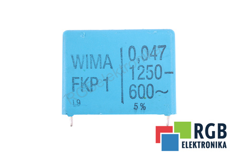 CONDENSATOR 0.047UF FKP1 WIMA 1250VDC, 600VAC