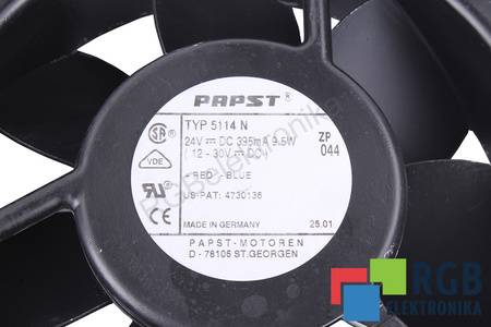 5114N EBM PAPST 24VDC EVANTAI