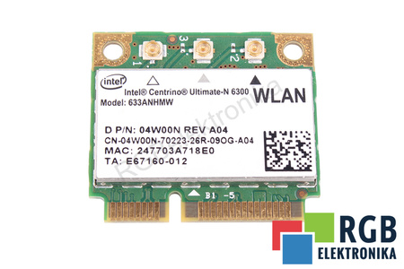 633ANHMW DELL 04W00N WLAN