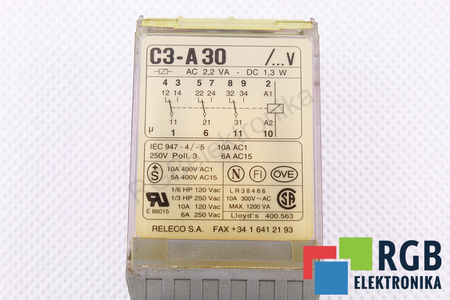 C3-A30 RELECO 24VDC 1.3W 2.2VA RELEU