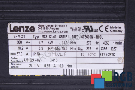 MCS12L41-SRMP1-Z0E0-ST5S00N-R0SU LENZE CAPACUL MOTORULUI
