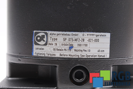 SP075-MF2-28-021-000 ALPHA GETRIEBEBAU I=28 CUTIE DE VITEZE