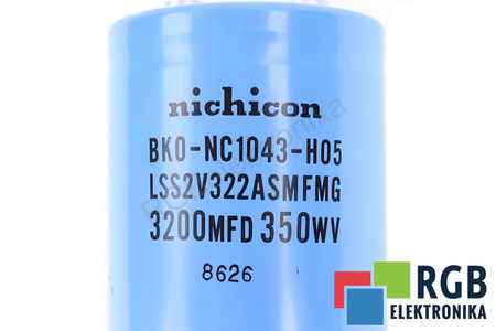 CONDENSATOR BK0-NC1043-H05 NICHICON 3200UF, 350V CONDENSATOR