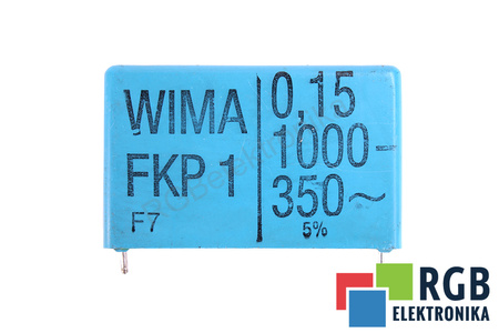 CONDENSATOR 0.15UF FKP1 WIMA 1000VDC, 350VAC