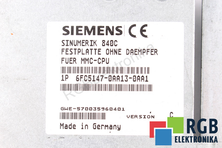 6FC5147-0AA13-0AA1 SIEMENS VERSION C SINUMERIK 840C