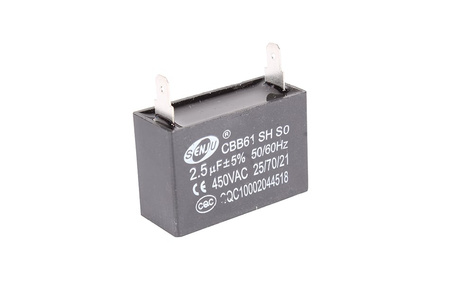 CONDENSATOR CBB61 SH SO SENJU 2.5UF, 450V CONDENSATOR