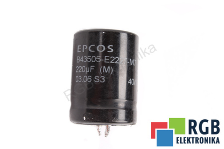 CONDENSATOR B43505-E2227-M EPCOS 220UF, 200V CONDENSATOR
