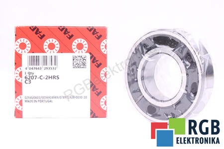 6207-C-2HRS-C3 FAG 8600OBR/MIN, 35X72X17, 29.5KN, 15.4KN RULMENT