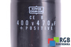 CONDENSATOR 470UF 400V NIPPON CEB CONDENSATOR