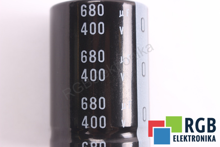 CONDENSATOR B1522PET NICHICON 680UF, 400VDC CONDENSATOR