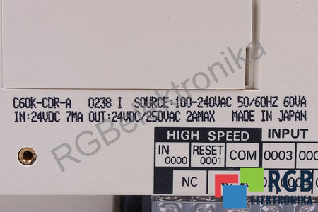 C60K-CDR-A OMRON C60KCDRA SYSMAC C60K PROGRAMMABLE CONTROLLE
