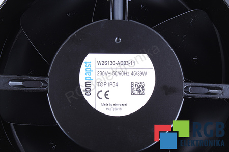 W2S130-AB03-11 EBM PAPST 172X150X55MM, 230V EVANTAI