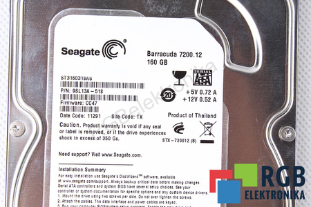 ST3160318AS SEAGATE 9SL13A-518 BARRACUDA 160GB SATA 7200.12