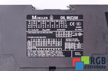 DILM50 MOELLER DILM(C)50 CONTACTE PRINCIPALE