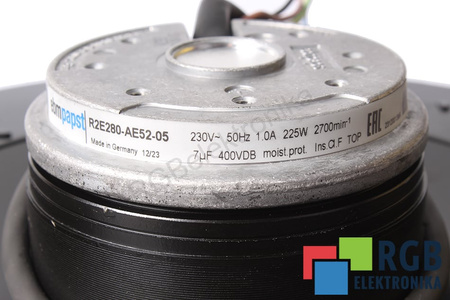 R2E280-AE52-05 EBM PAPST 0.225KW, 230V, 1A EVANTAI