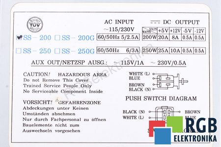 SS-200 ALIMENTARE