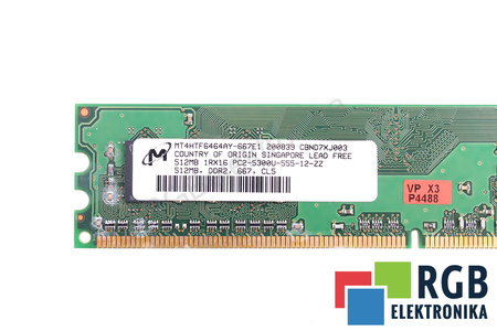 MT4HTF6464AY-667E1 MICRON PC2-5300U-555-12-ZZ
