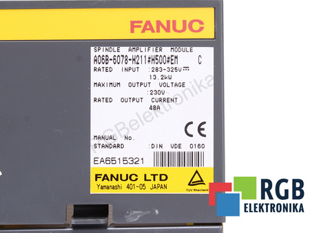 A06B-6078-H211#H500#EM FANUC CARCASĂ