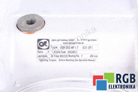 VDH050-MF1-7-031-0F1 ALPHA GETRIEBEBAU CUTIE DE VITEZE