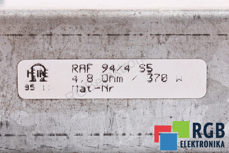 RAF94/4S5 HEINE 4.8OHM, 0.37KW REZISTENȚA LA FRÂNARE