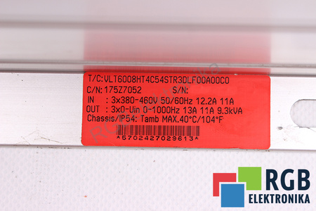 VLT6008HT4C54STR3DLF00A00C0 DANFOSS VLT6000 HVAC